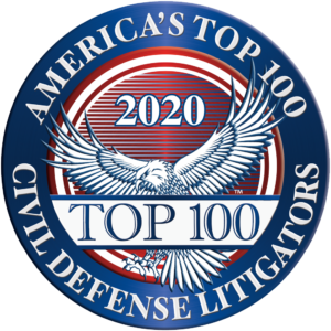 America's Top 100  Civil Defense Litigators 2020® Recipient Award